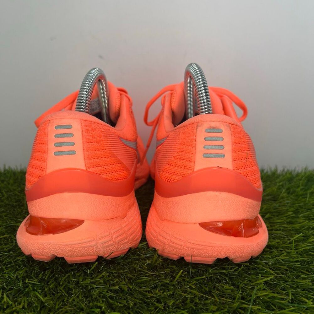 ASICS Gel Kayano 28 Women’s 9.5 Neon Coral Orange Running Shoes 1012B18 - Picture 5 of 9